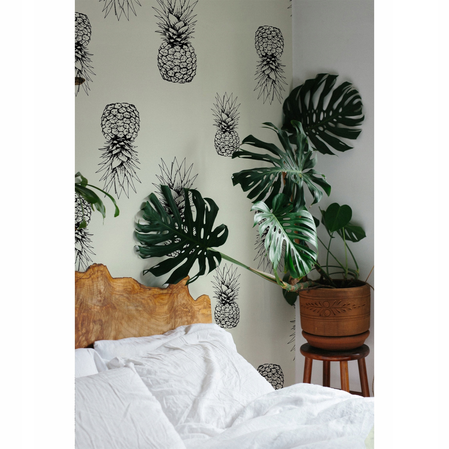 

Flizelina tapeta Prosty wzór z ananasami 208x146cm