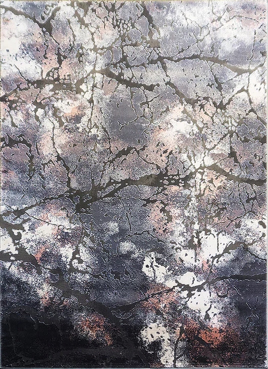 

Dywan 140x190 Art Glamour Błysk Pudrowy Róż Szary