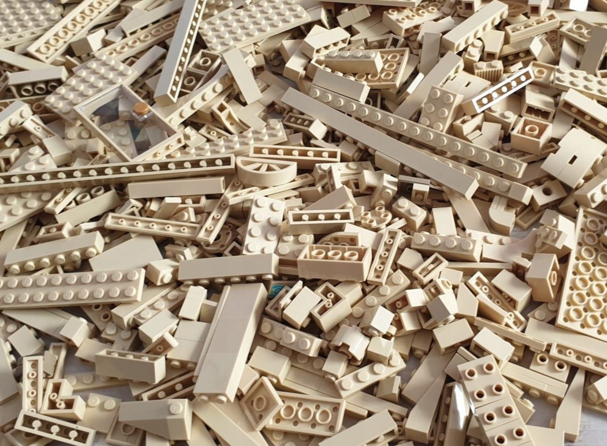 

Lego oryginalne klocki tan 0.5 kg nowe mix