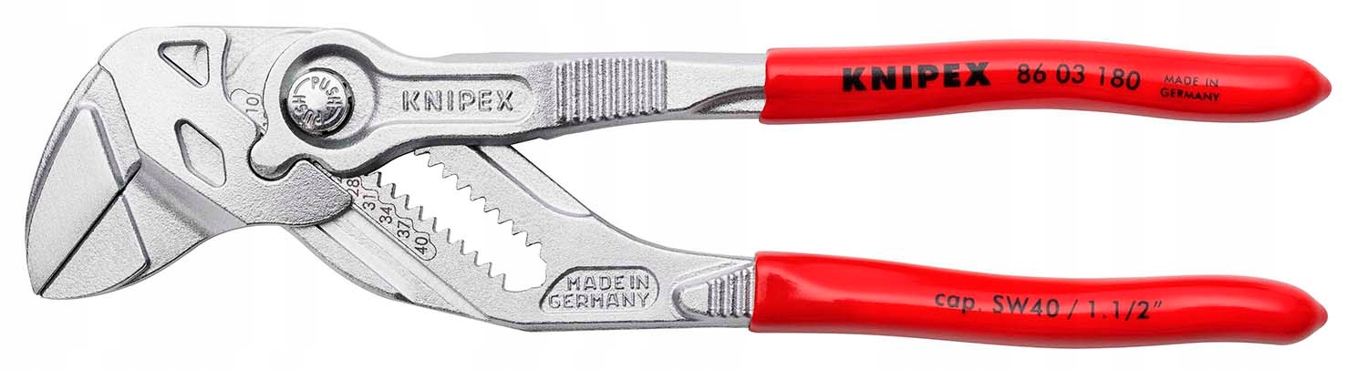 Kleště Knipex Chromované 40 MM Stavitelný Klíč 180 MM 8603180