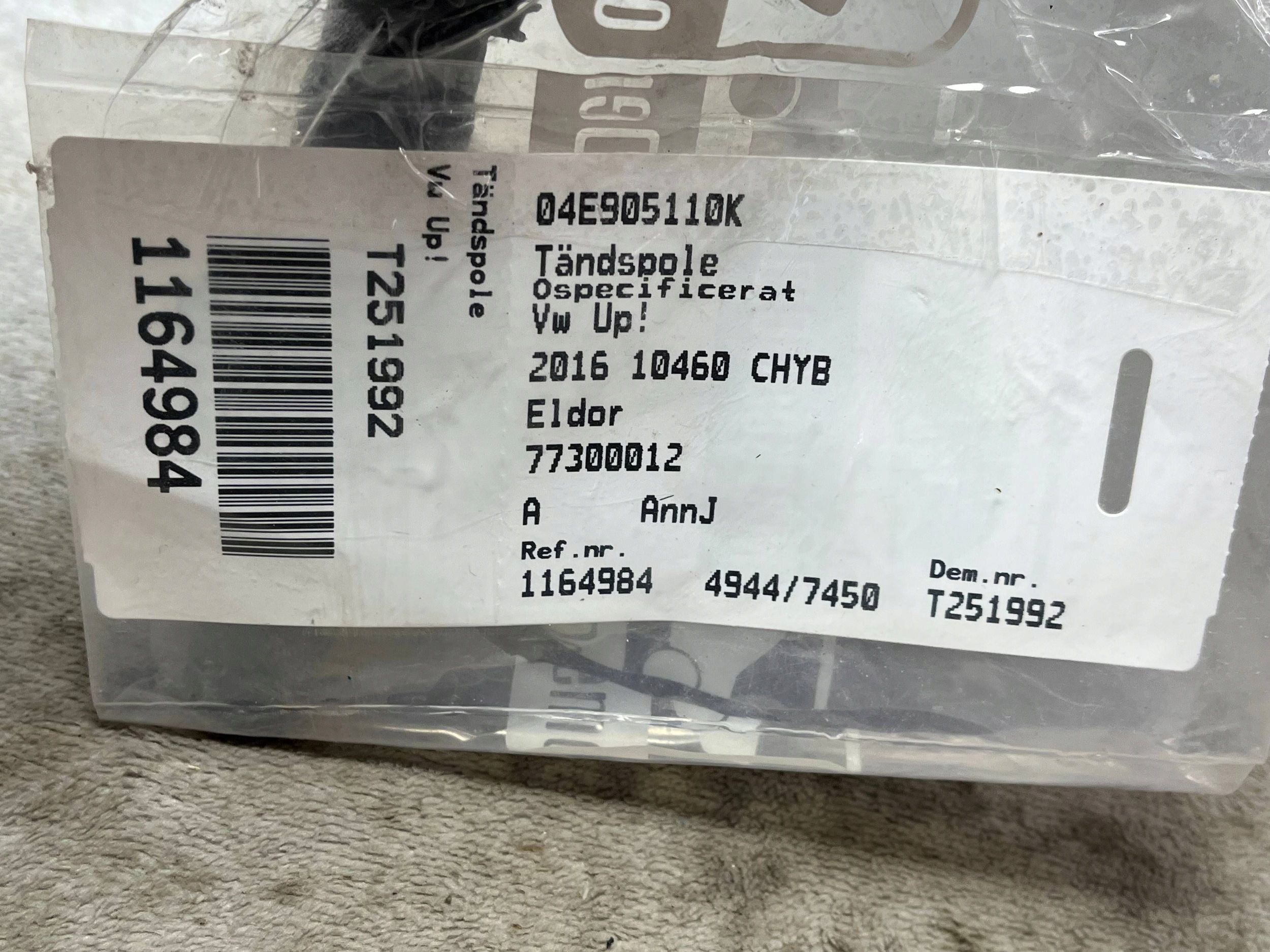 VW AUDI 1.2 1.4 TSI coil ignition 04E905110M !J