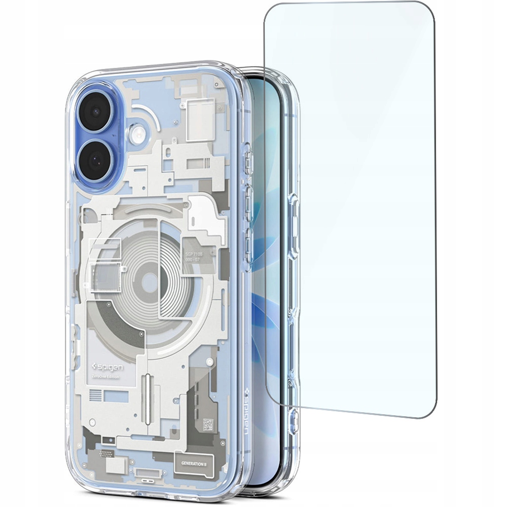 Etui ochronne do iPhone 17, Spigen Ultra Hybrid do MagSafe, case szkło