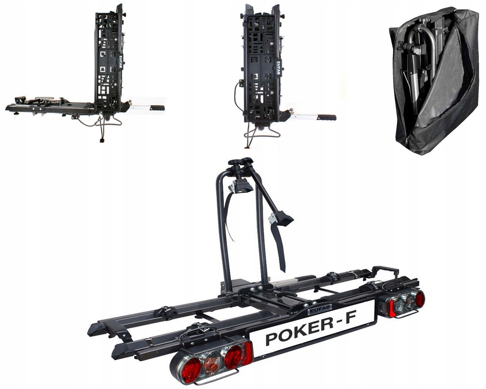

Bagażnik rowerowy Uchwyt hak Eufab Poker-F 2Xrower