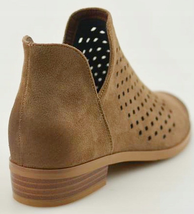 VINCEZA Botki Beżowe Zamszowe Ażurowe 58240 r. 41 Rozmiar 41