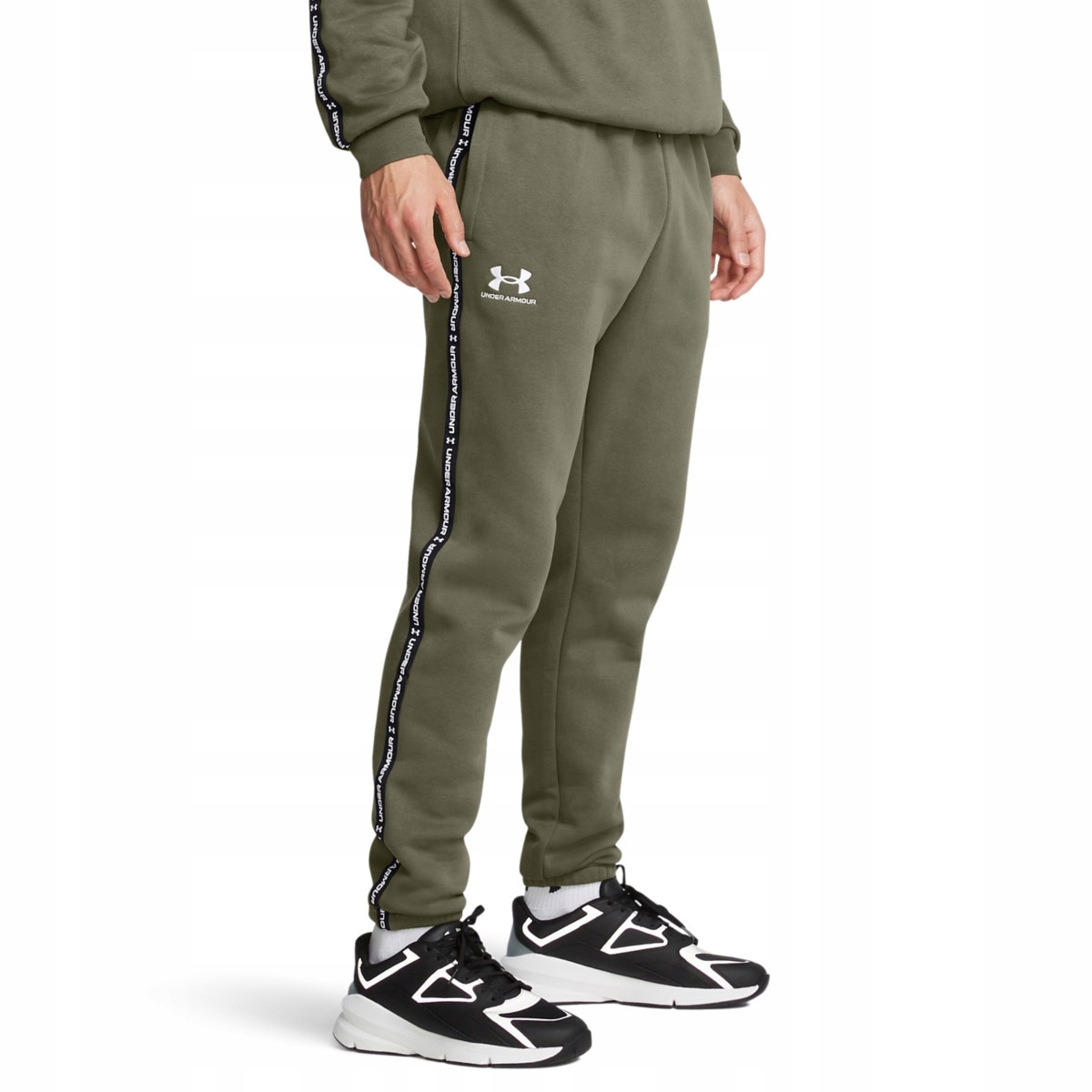 Under Armour Pánské tepláky Ua Icon Fleece Jgr Taping zelená