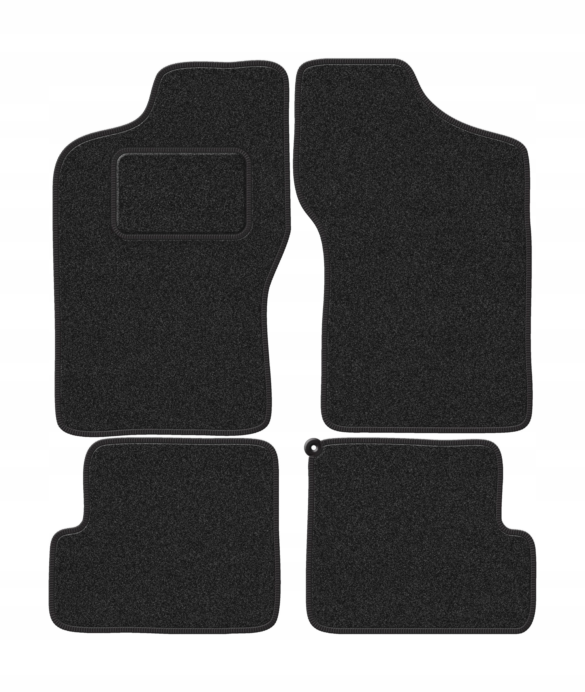 Autokoberce velurové pro Fiat Cinquecento hatchback (1991-1998)