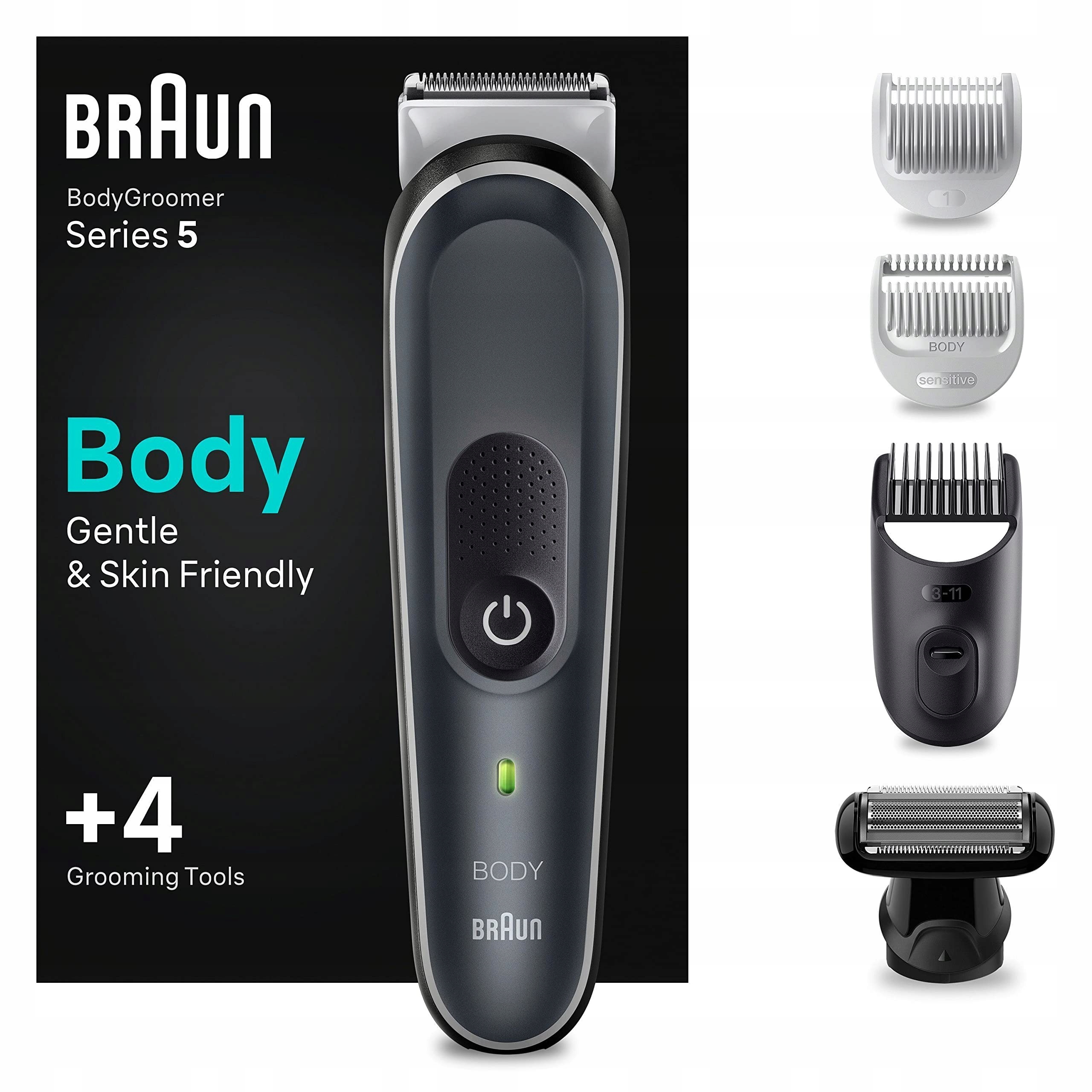Braun Bodygroomer Series 5 BG5360 Trymer Golarka Do Ciała Na Mokro I Sucho