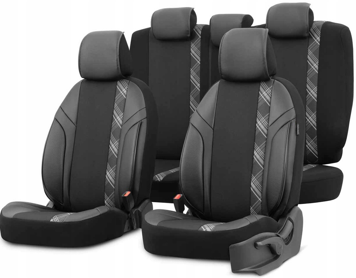 CZARNE POKROWCE SAMOCHODOWE NA FOTELE DO AUTA Alfa Romeo 156, 159, Giulia