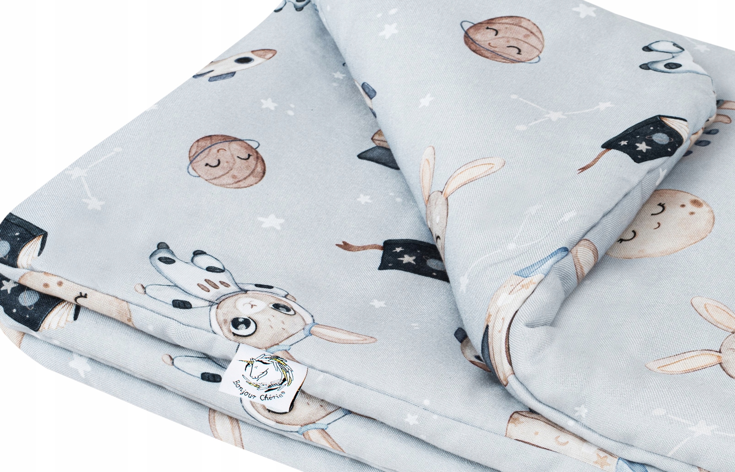 Bambusowa Kołderka Średniaka Astronom rozmiar 75x100cm do łóżeczka Bonjour