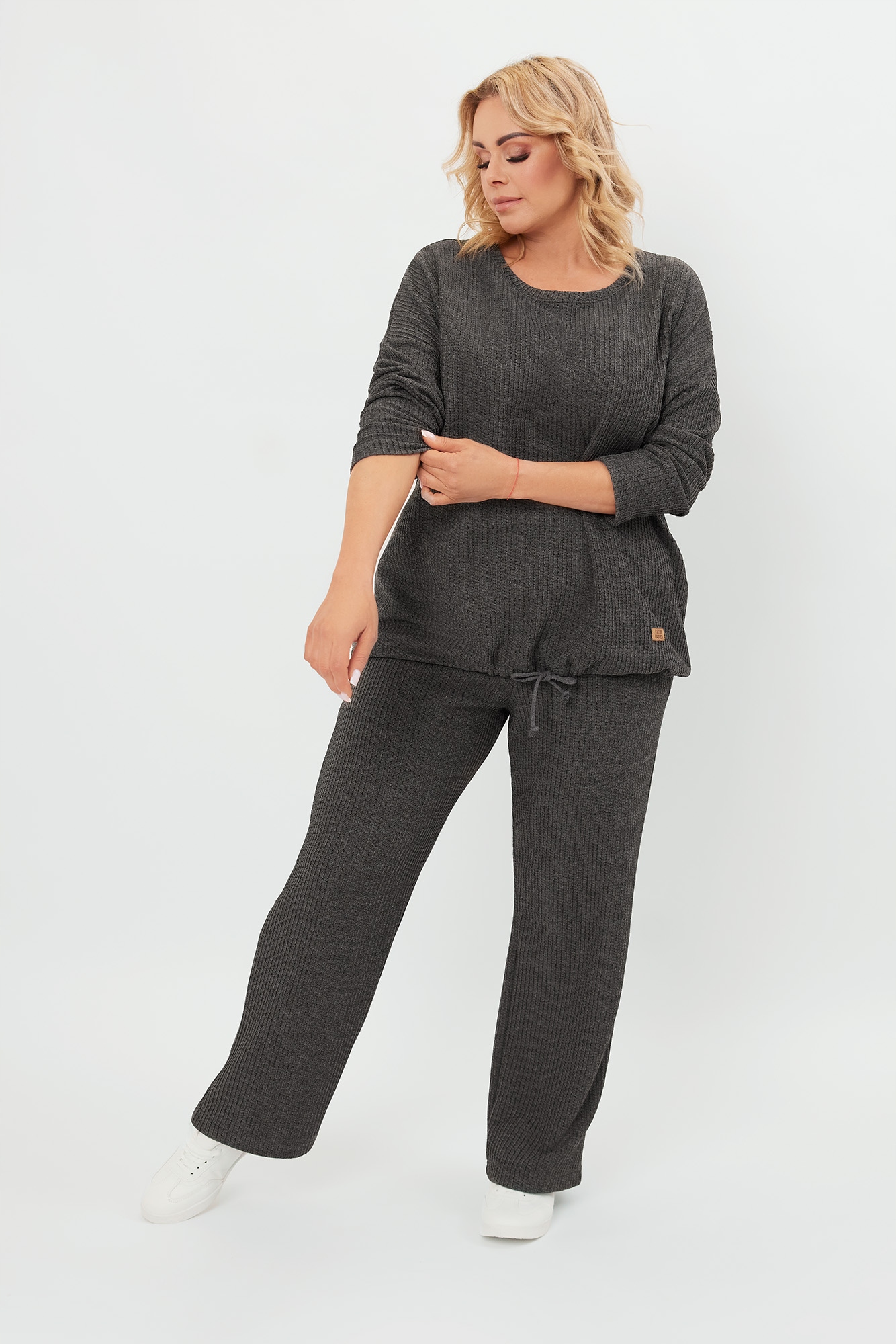 Avira dámský komplet s dlouhým rukávem, dlouhé kalhoty XXL Italian Fashion