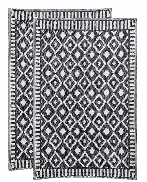 

Dywan Zewnętrzny Balkon Taras 120x180 Czarny Rąb