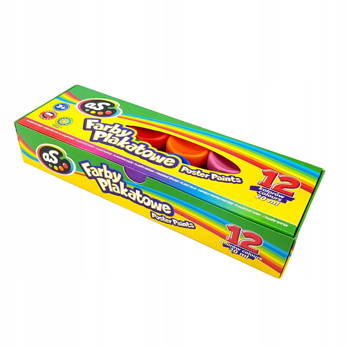 Farby PLAKATOWE 12 Kolorów Farbki 20 ml ASTRA Rodzaj farby plakatowe