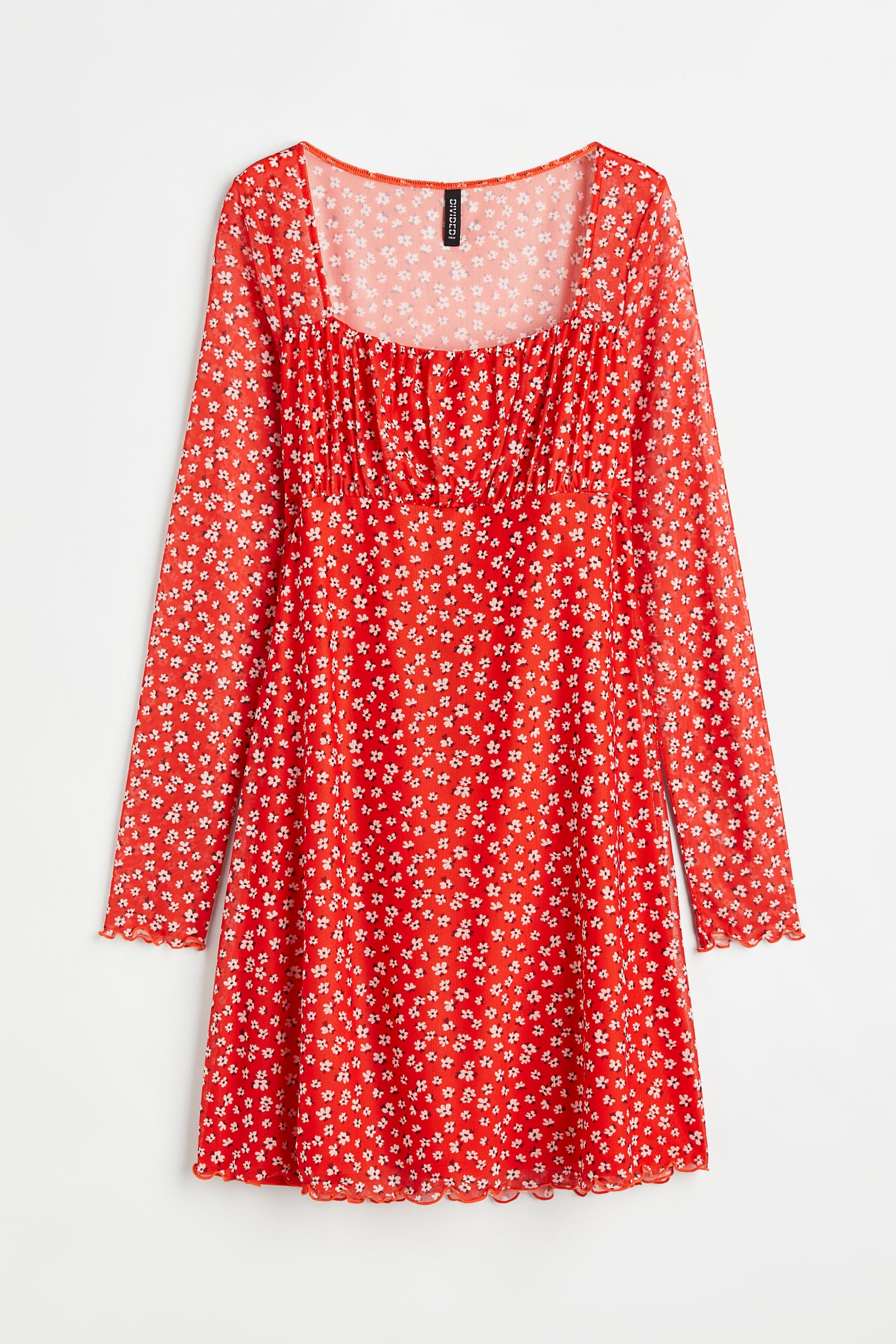Sukienka z podszewką w kwiaty H&M r.L