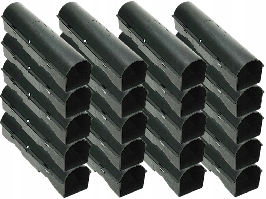 Duża Stacja Deratyzacyjna Na Myszy Szczury Gryzonie Przeciw Myszom (20 Szt)