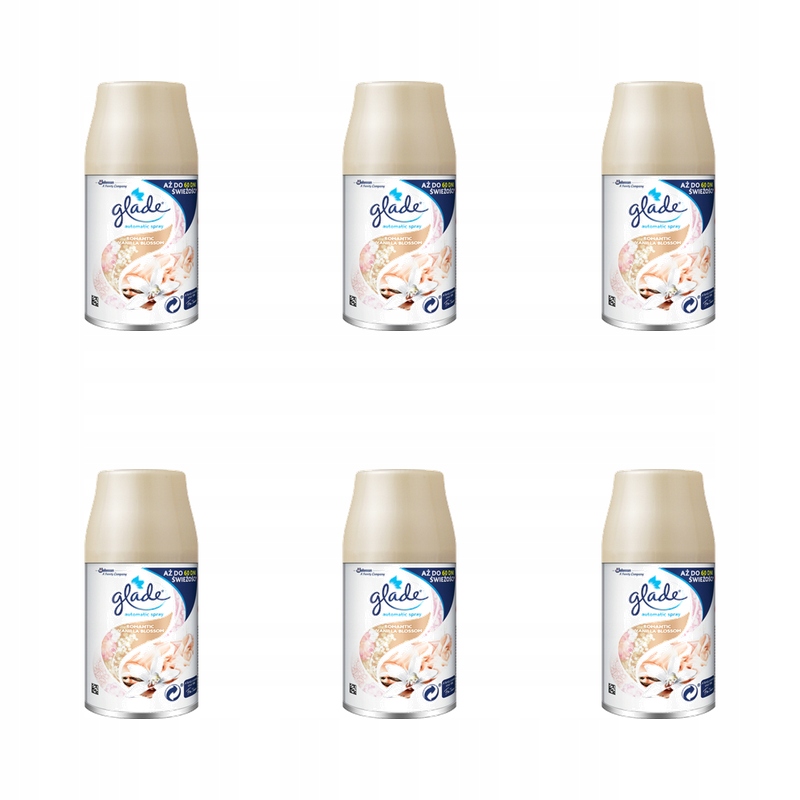 Náhradní náplň do automatického osvěžovače Glade saténový vanilkový květ 269 ml X6