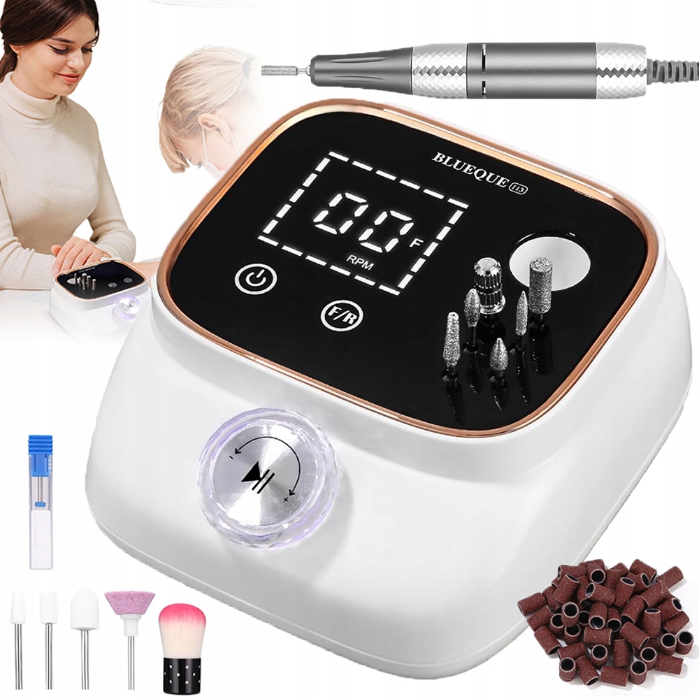 Bruska Manikúra Pedikúra Profesionální Bezdrátová Sada