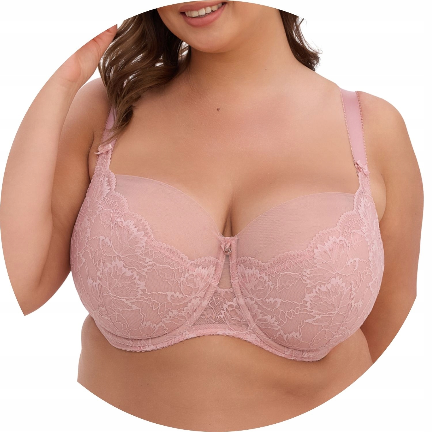 Gaia 1342 Evelyn Polovyztužená podprsenka Semi Soft růžová 95F