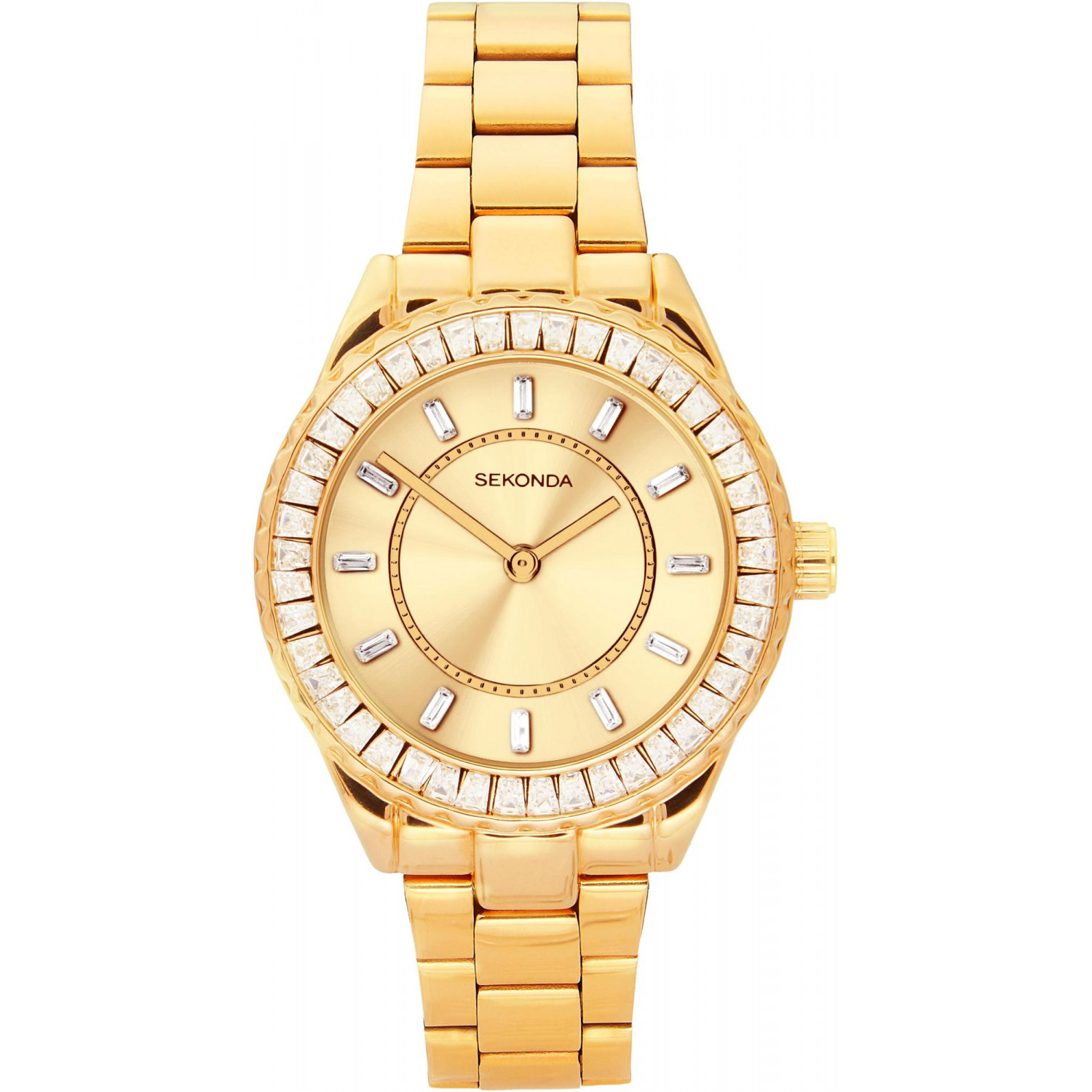 Dámské hodinky Sekonda 40732 Zirkony zlaté