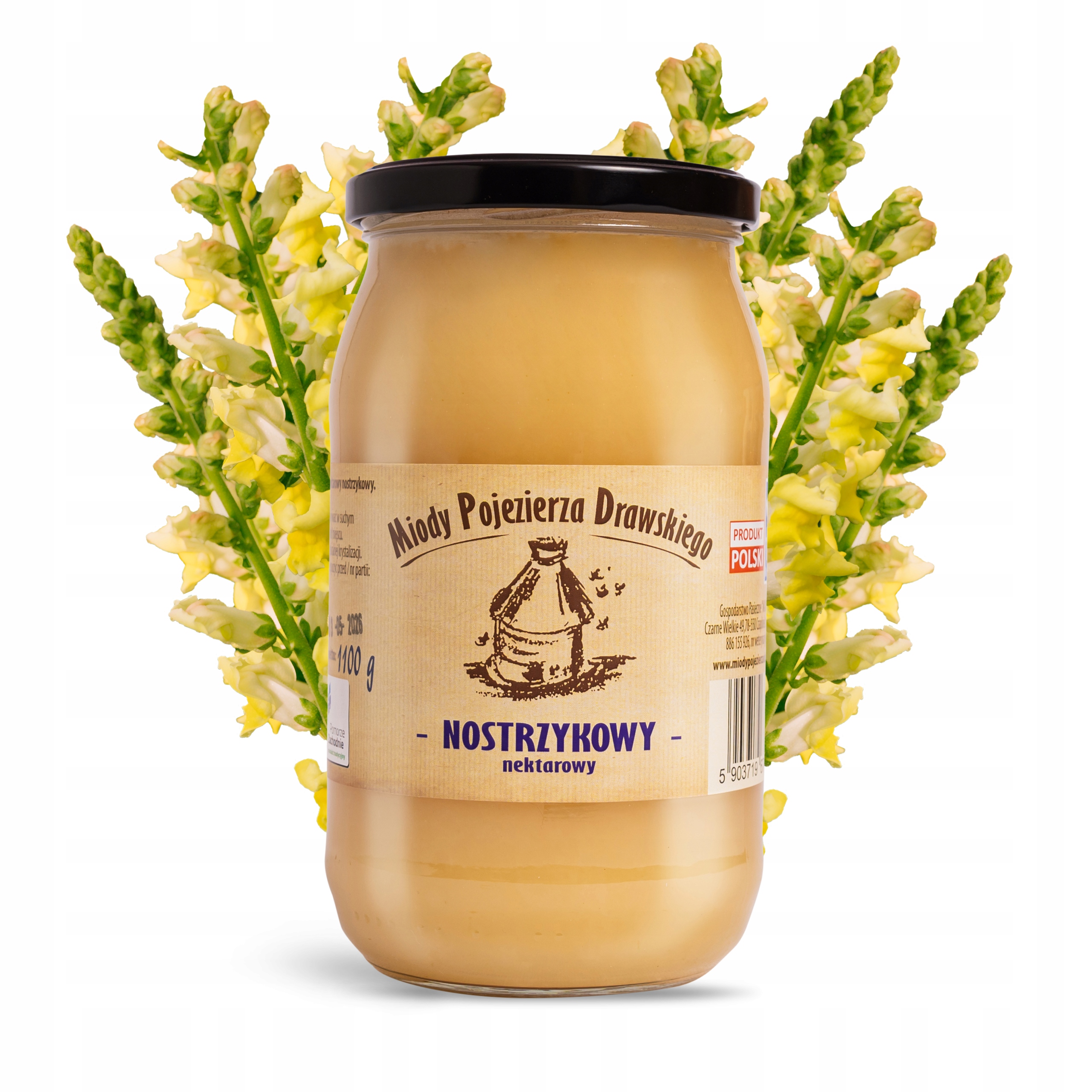 Miód Nostrzykowy Pojezierza Drawskiego 1100g