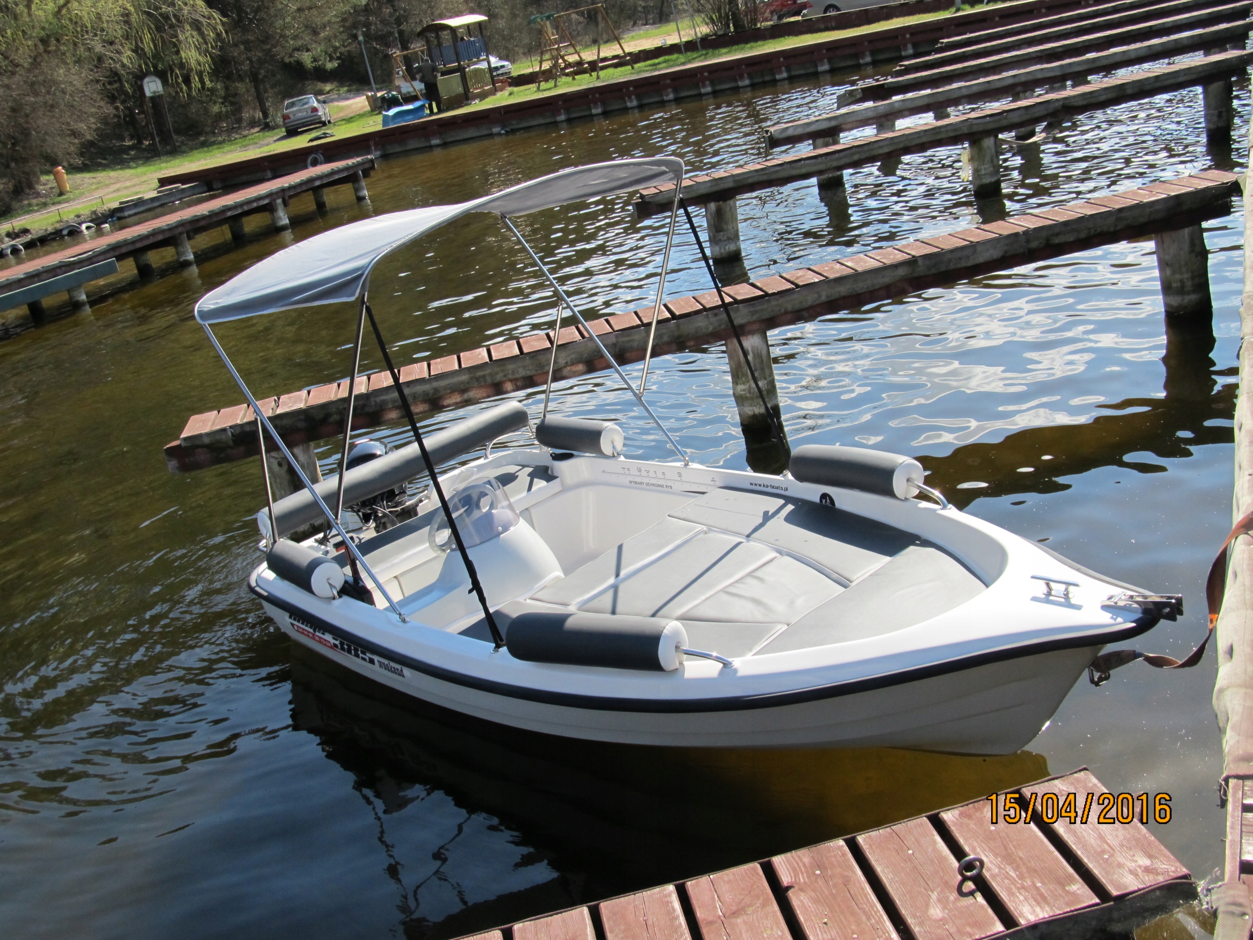 Łódka łódki łodzie wędkarska wiosłowa 385 Model 385