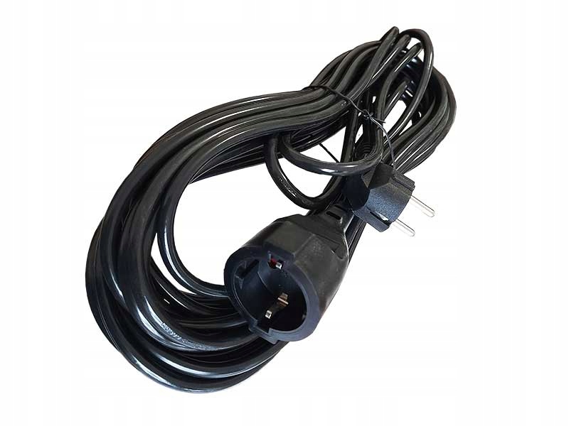Przedłużacz ogrodowy 5m PVC 3X1,5 Czarny