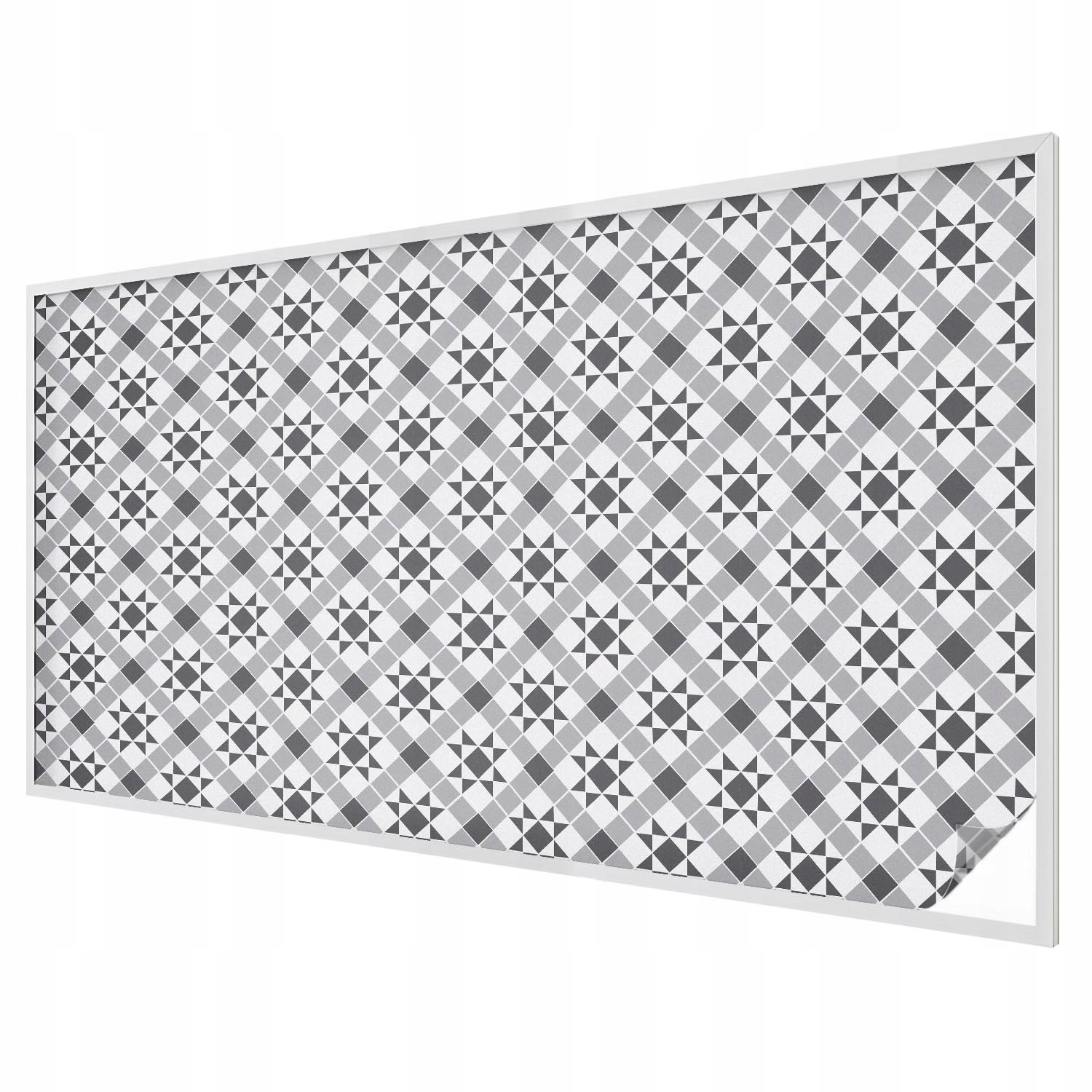 Samolepicí Mléčná dýha na sklo Okno Geometrické vzory 200 x 116 cm