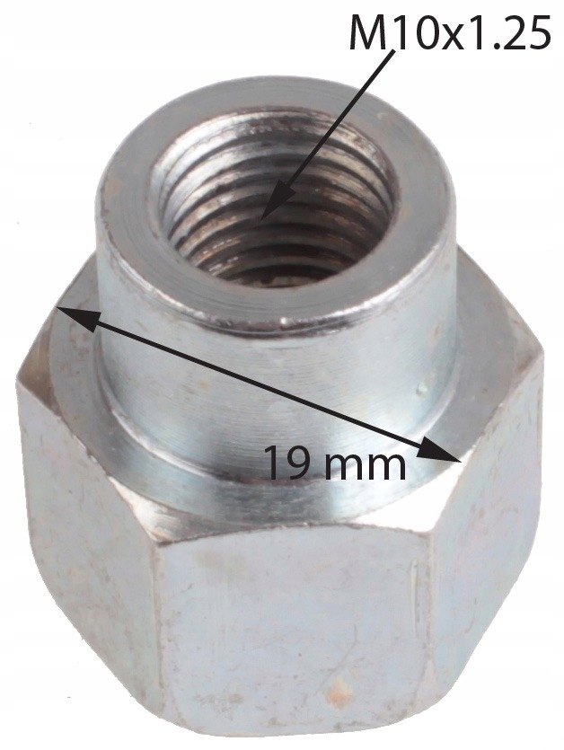 Śruba adapter głowicy kosy M10x1.25