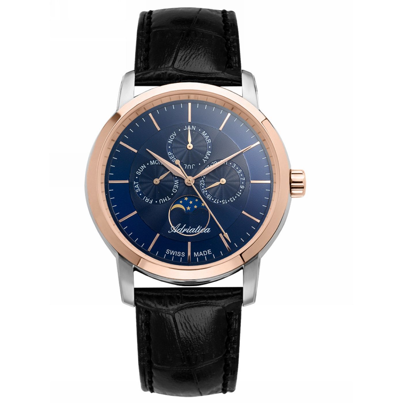 Hodinky Adriatica na řemínku A8134.R215QF Multifunkční Swiss Made