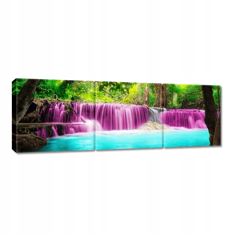 

Obrazy 120x40 Kolorowy pejzaż Wodospad