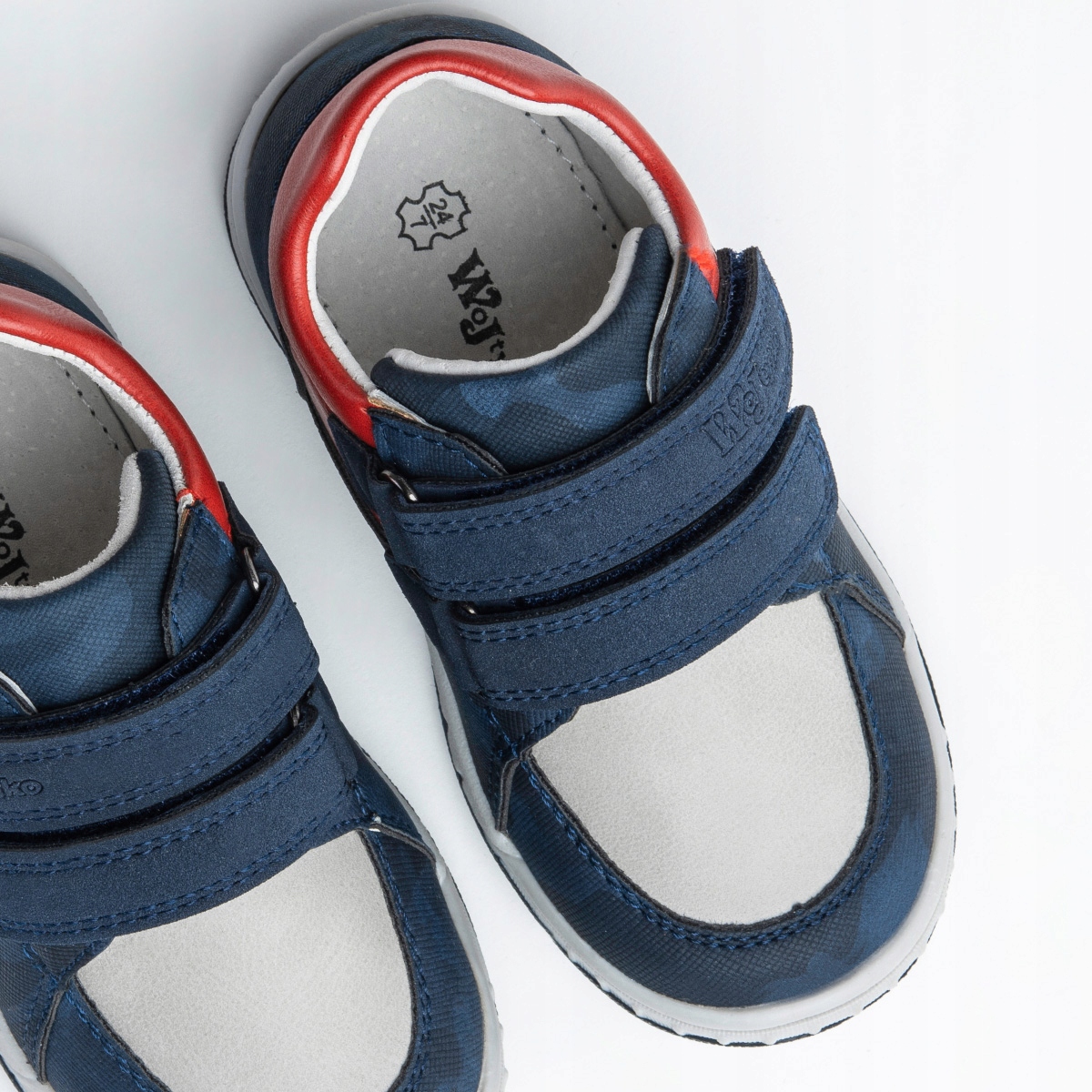 Półbuty łatwe zakładanie wkł.SKÓRA lekkie Wojtyłko Długość wkładki wew. 17 cm