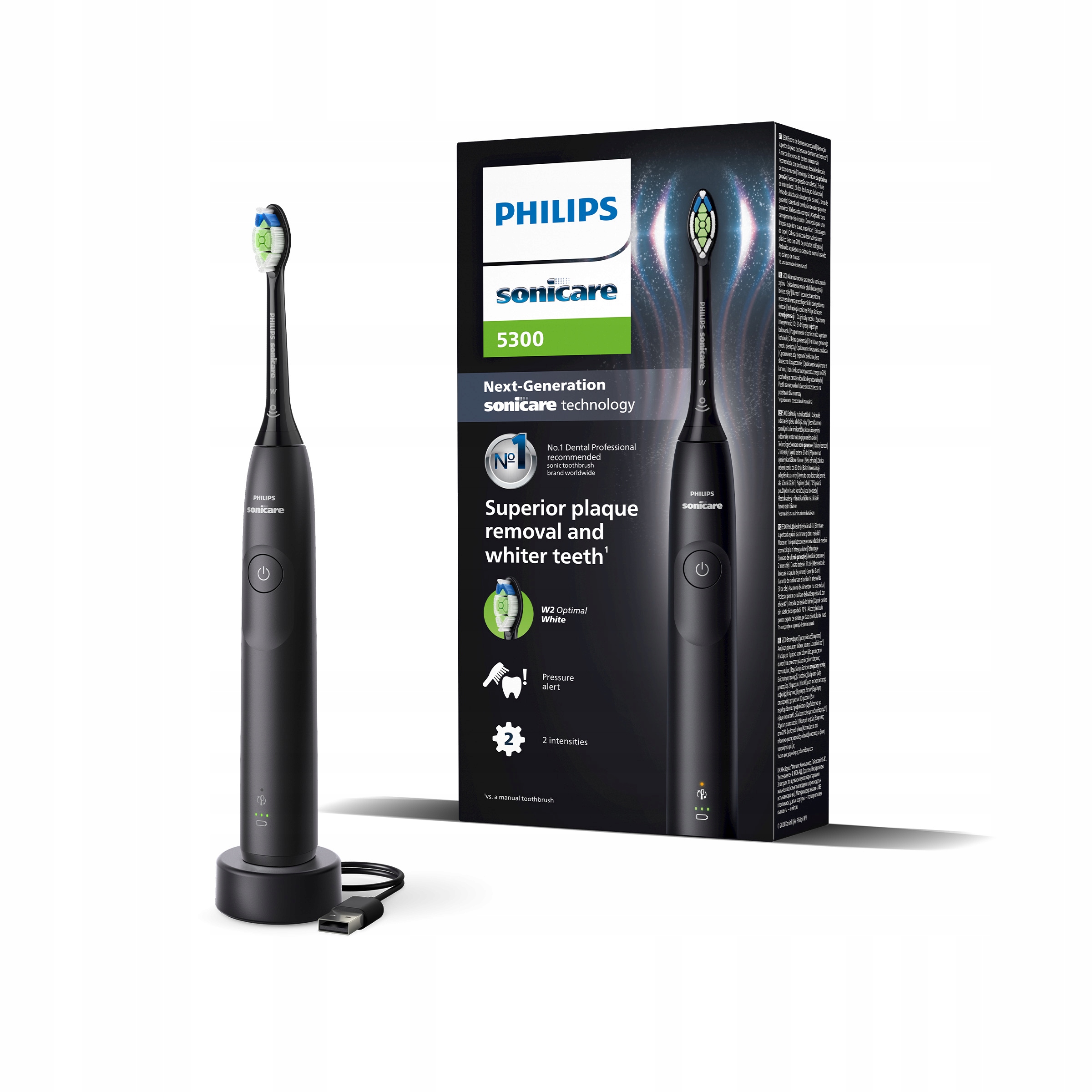 Philips Sonicare 5300 szczoteczka soniczna czarna HX7101/01