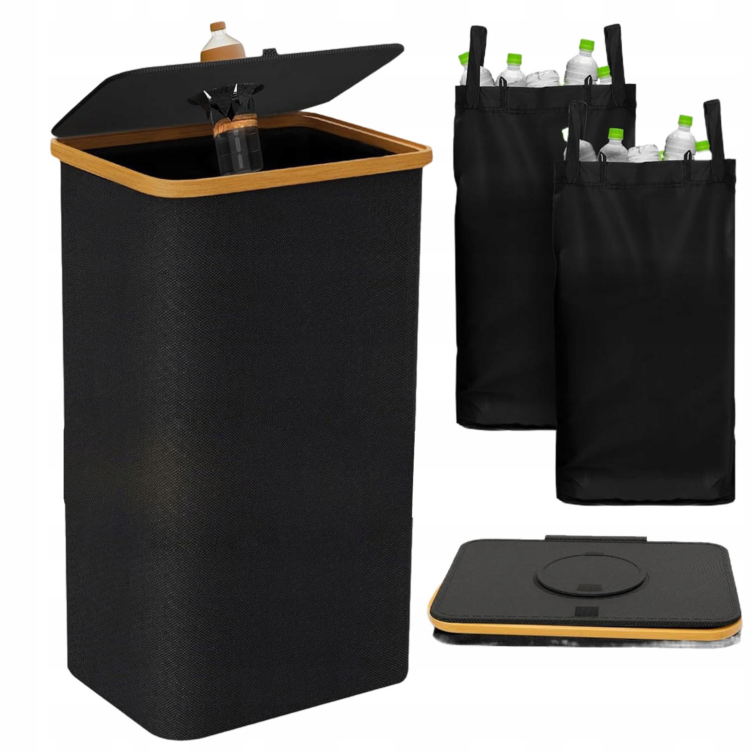 Nádoby na recyklaci lahví 100L Koš na tříděný odpad se 2 sáčky