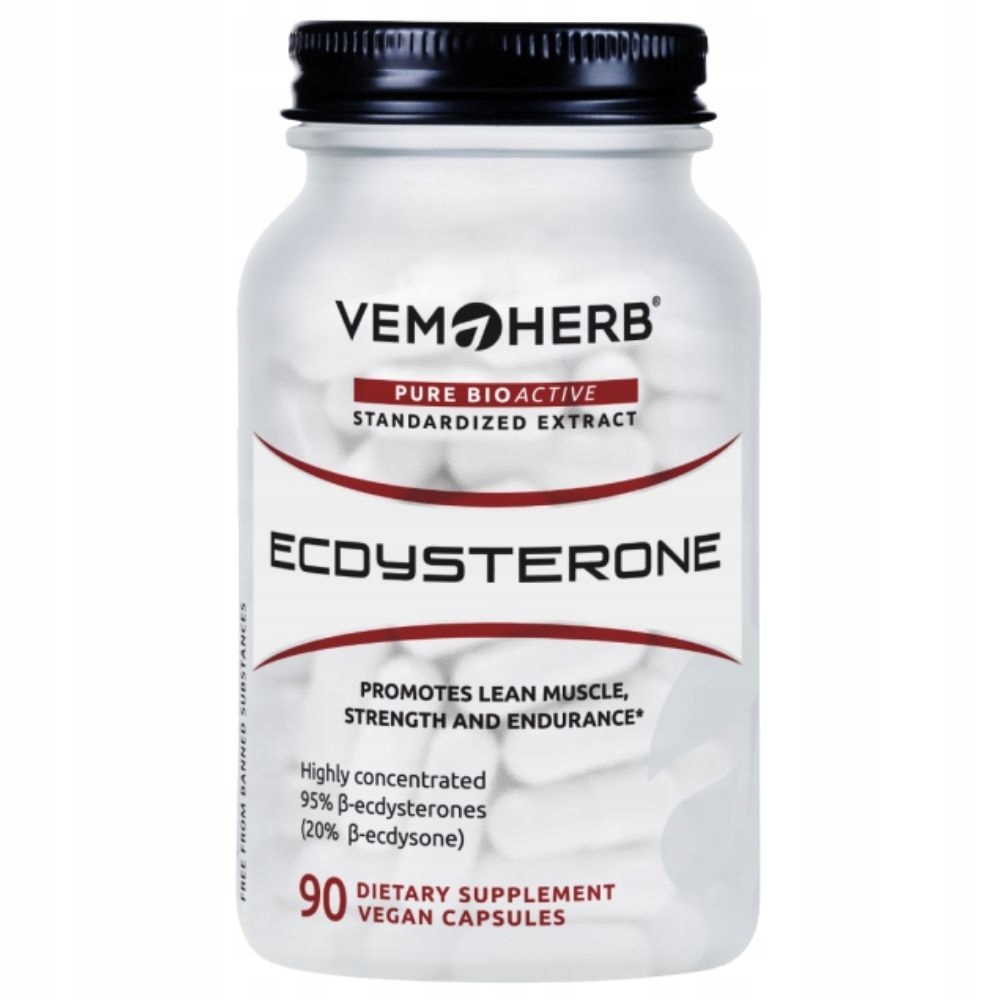 VemoHerb Ecdysterone Beta Ekdysteron Energia Výdrž 90 kapslí