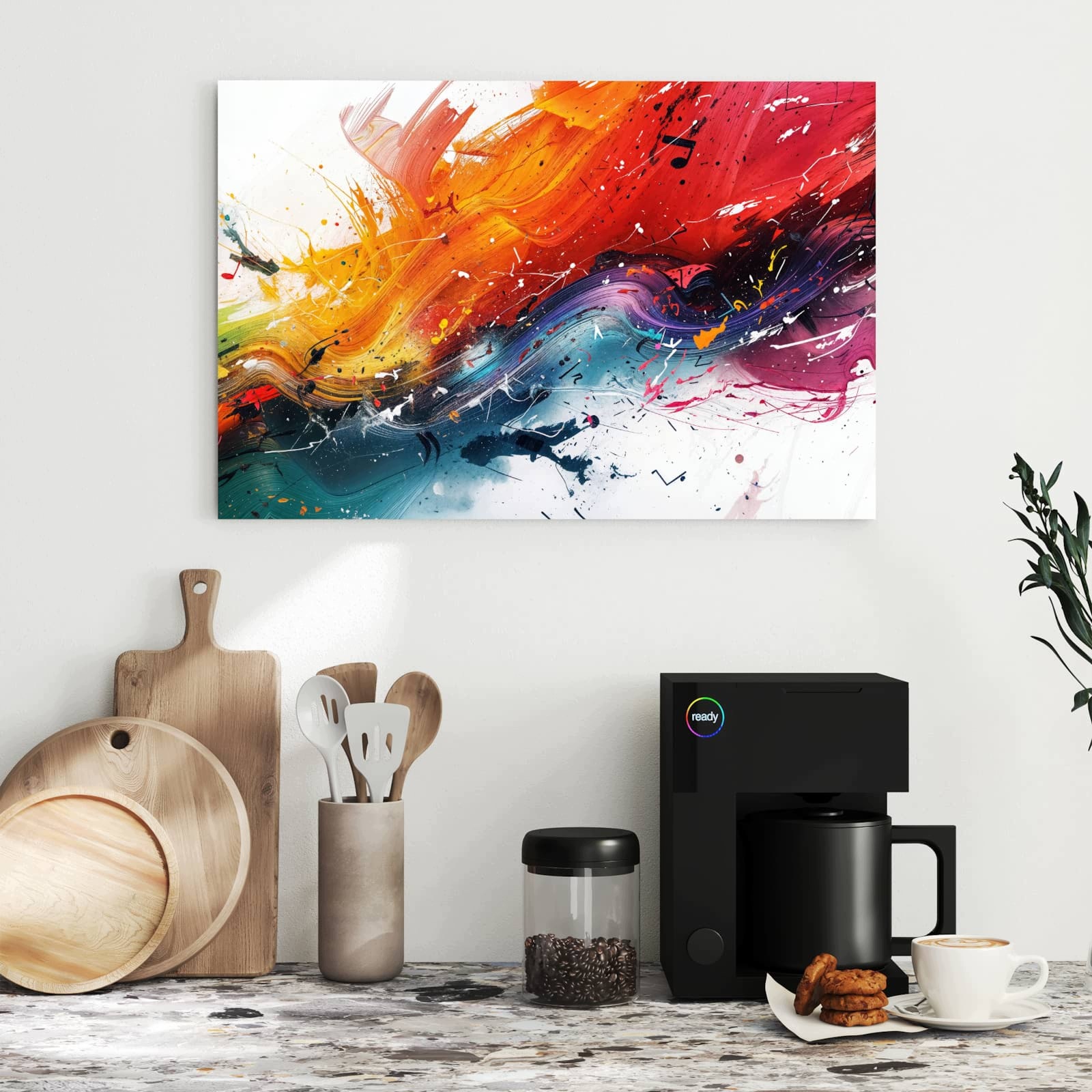 Magnetická tabule Exploze barev 60 × 40 cm