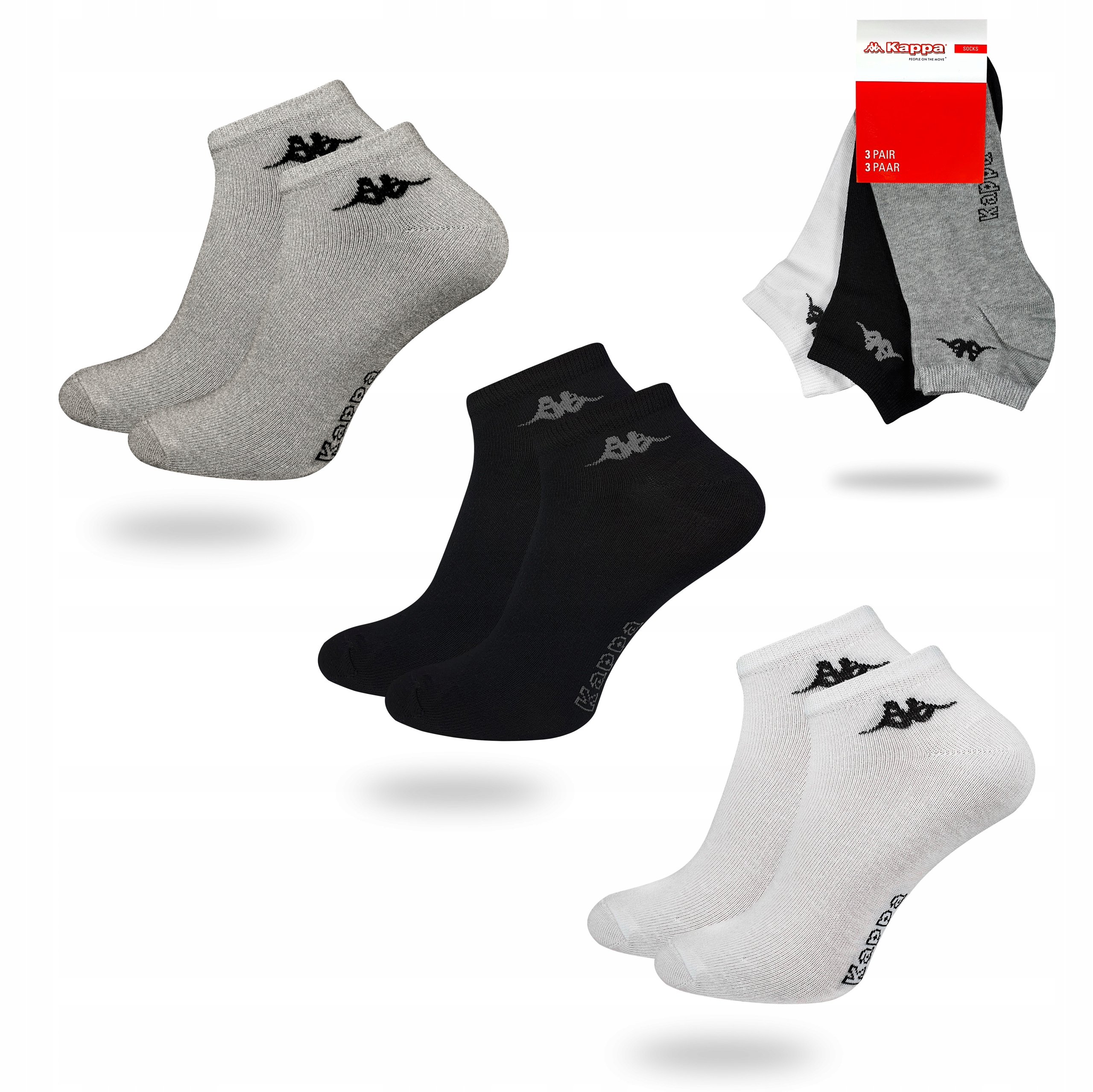 

Kappa Sneaker skarpety stopki 3-PAK zestaw 39-42