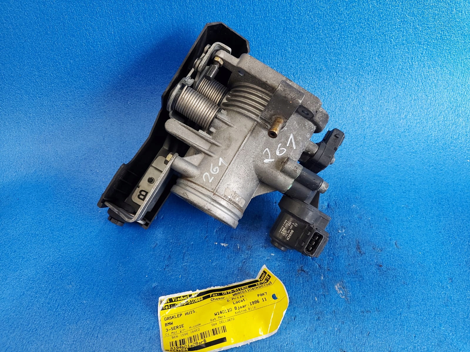 Vanne boitier papillon BMW E36 1.6 B 0280140561
