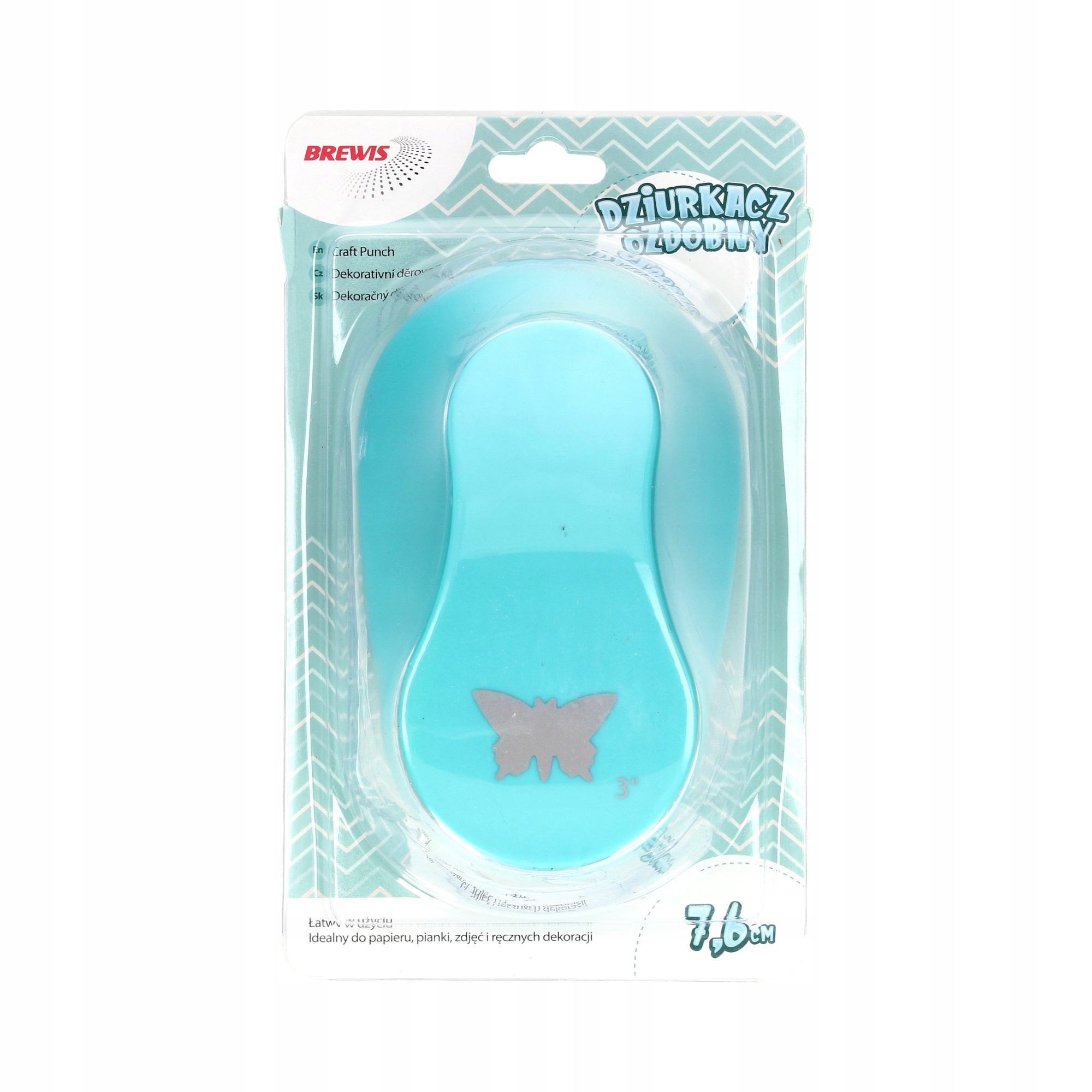 Kancelářské potřeby Dírovačky Na Papír Ozdobný děrovač Motýl 7,6cm MIX