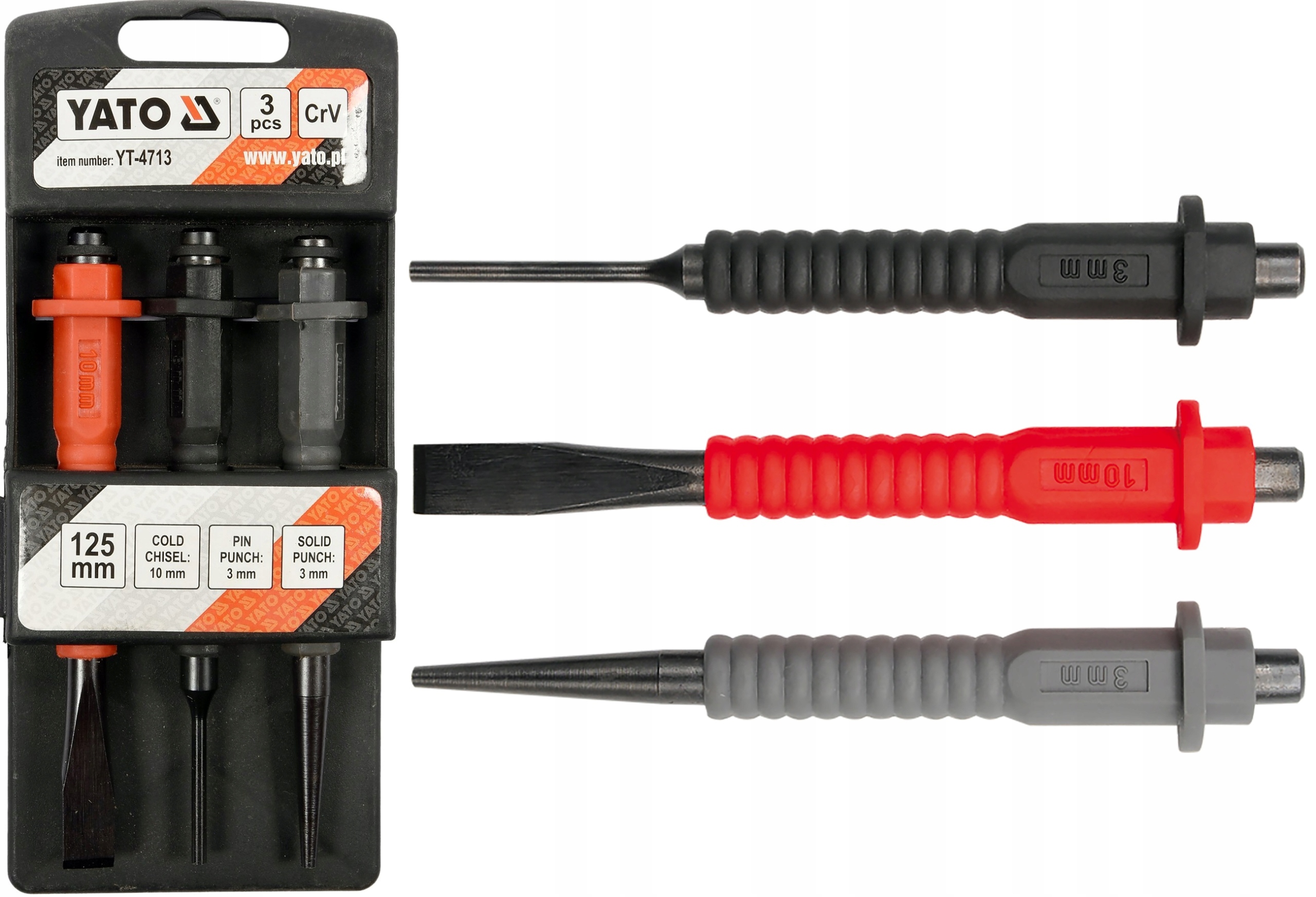 

Komplet Zestaw Mini Przecinak Wybijak YT-4713 Yato