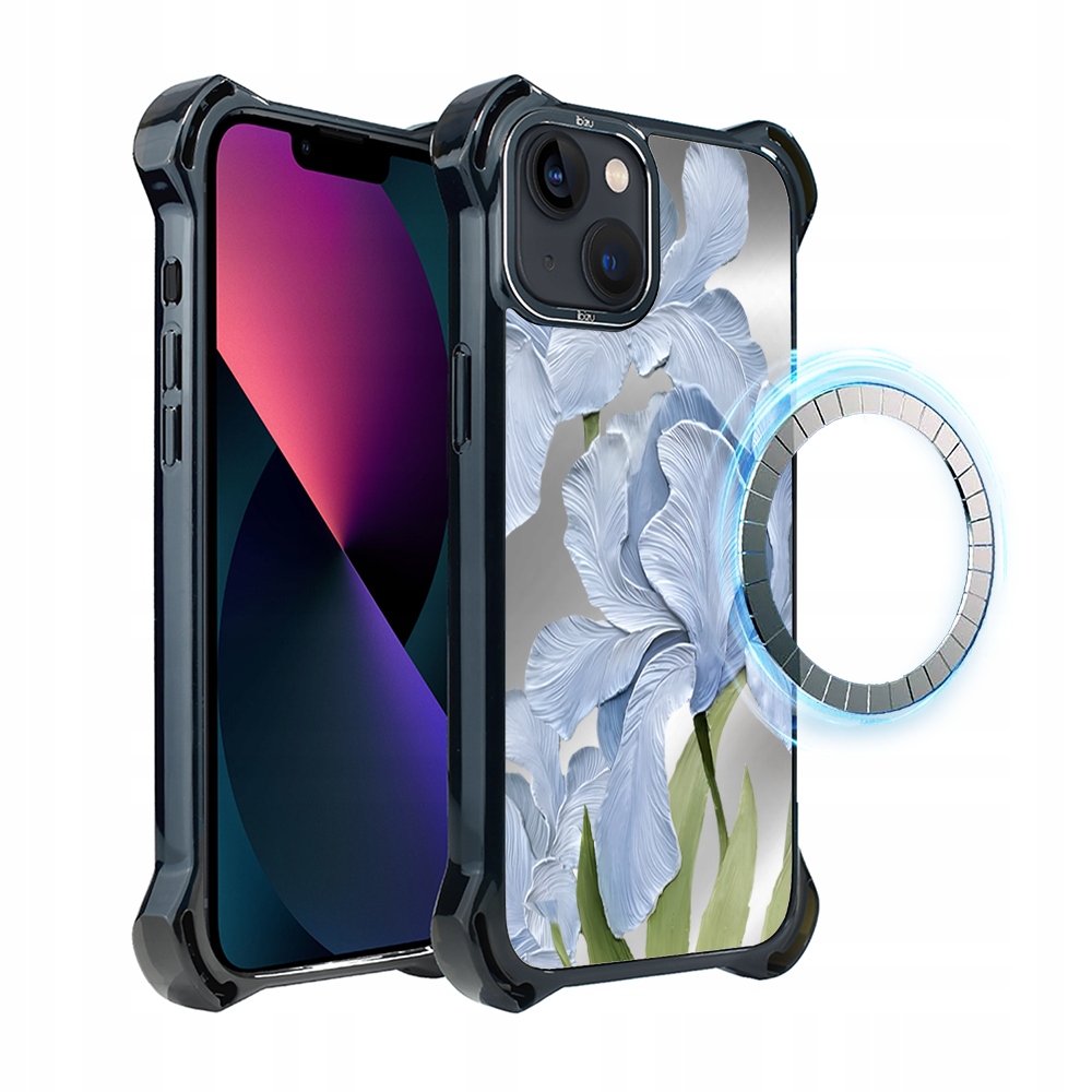 Pouzdro pro iPhone 13 Ibizu DropGuard Ultra s MagSafe, modrý iris