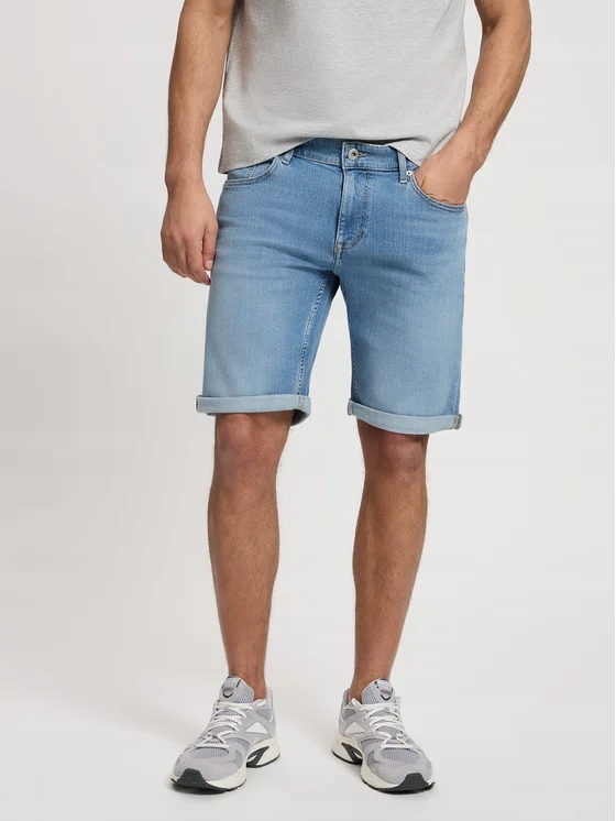 Cross Jeans A 565-293 Kraťasy Světle Modré Leom 28