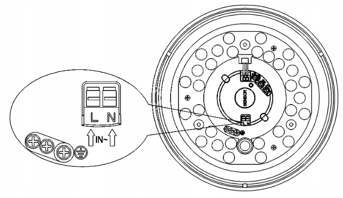 OPRAWA Z CZUJNIKIEM MIKROFALOWYM PAULINA 12W 360* IP44 OKRĄGŁY ST704AK2 Seria Paulina