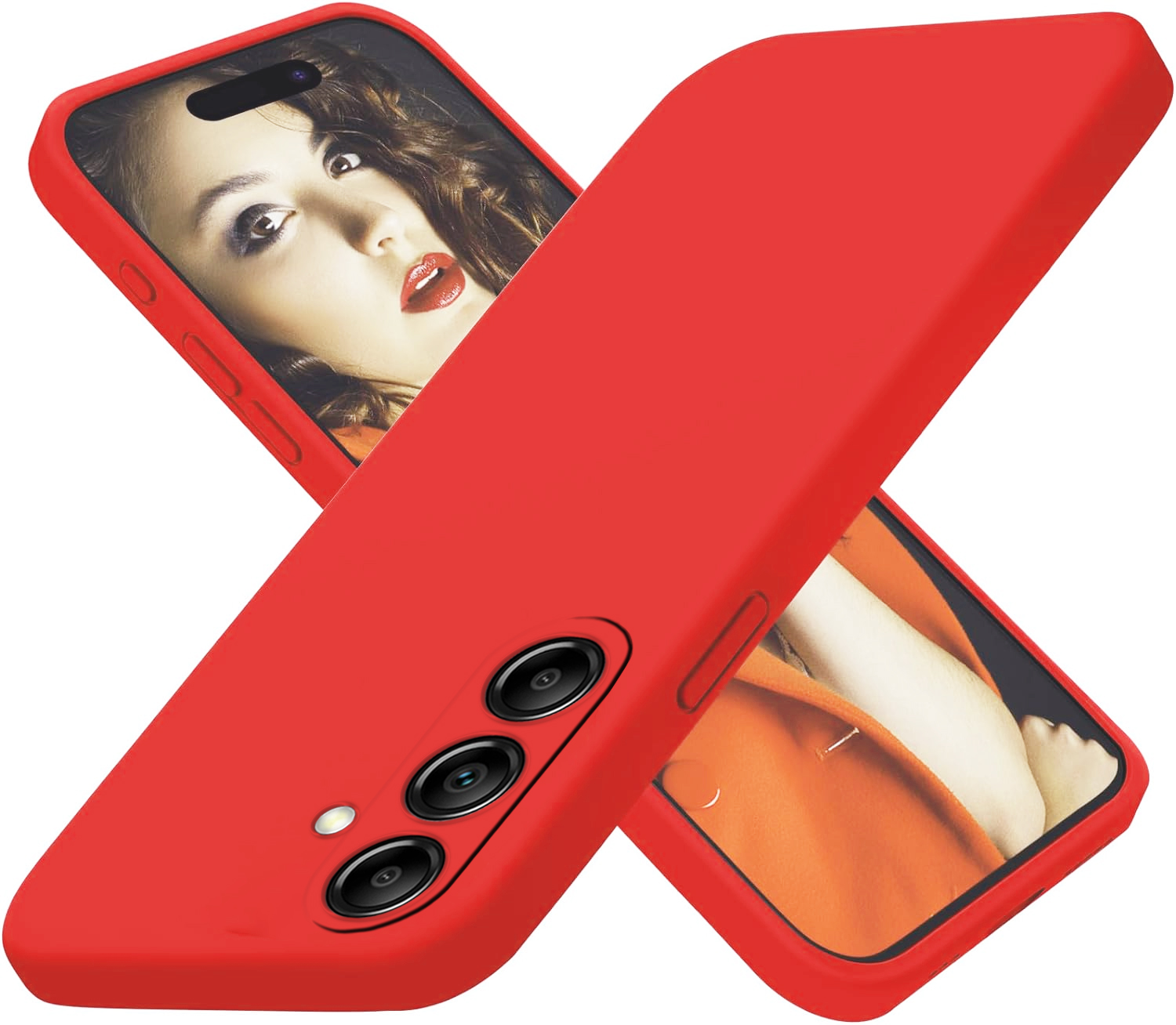 Etui Do Samsung A56 5G Silikonowe Ochrona Aparatu Soft Silikon Case Szkło