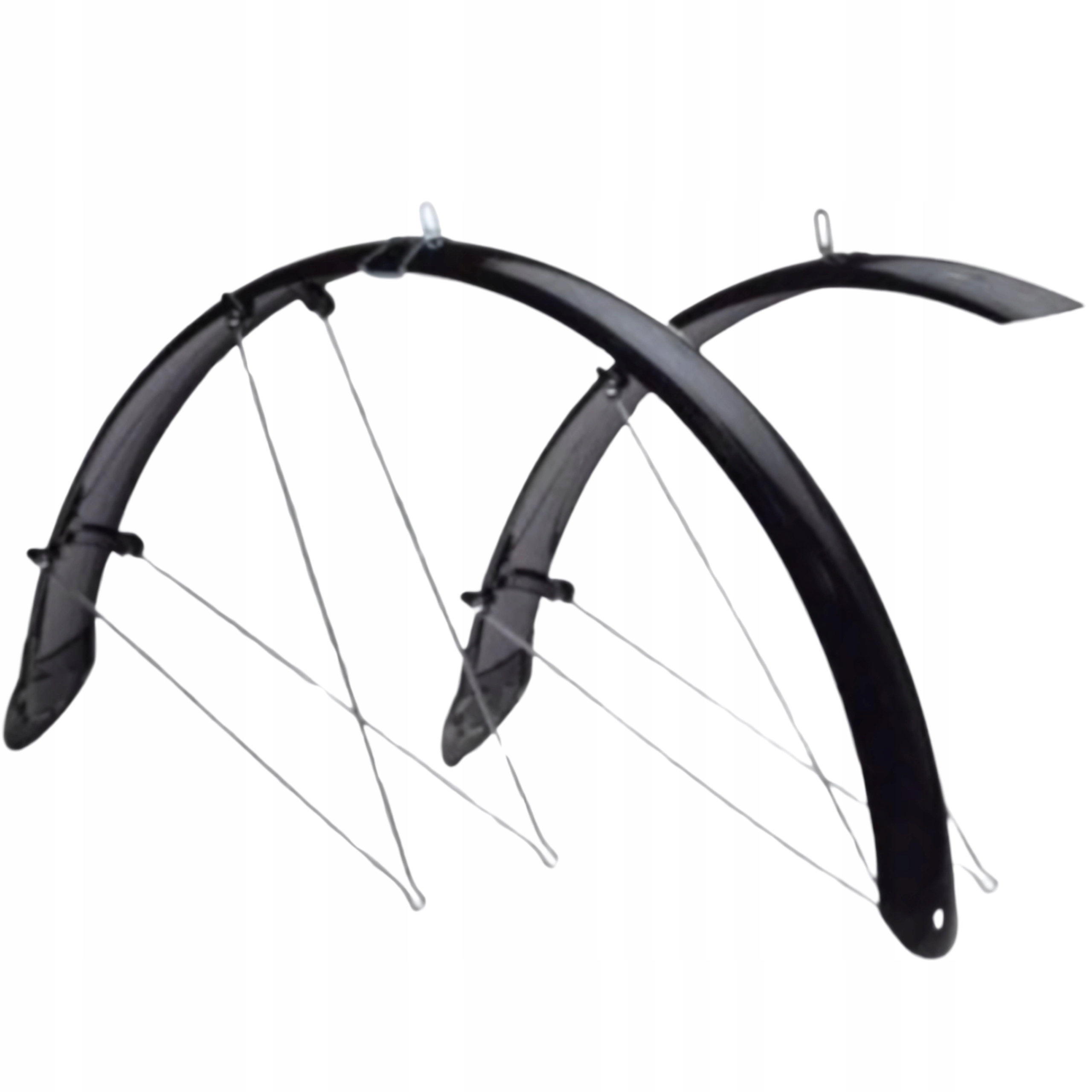 Błotniki rowerowe 24 cale czarne na rower miejski dziecięcy komplet