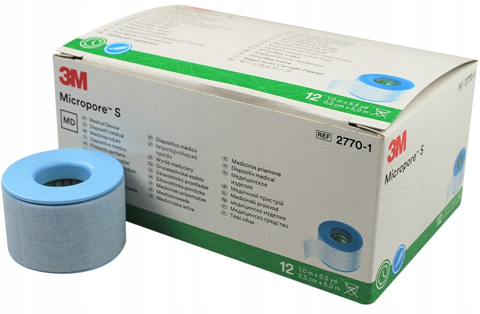 TAŚMA SILIKONOWA DO RZĘS 3M 2,5 CM X 5 M PRZYLEPIEC Marka 3M