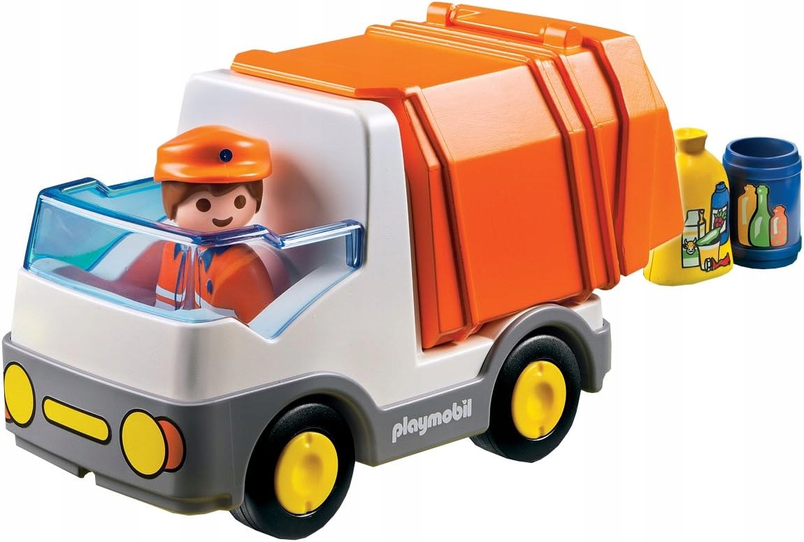 Playmobil 1.2.3 6774 Śmieciarka, z otwieranym kontenerem, od 1,5 roku