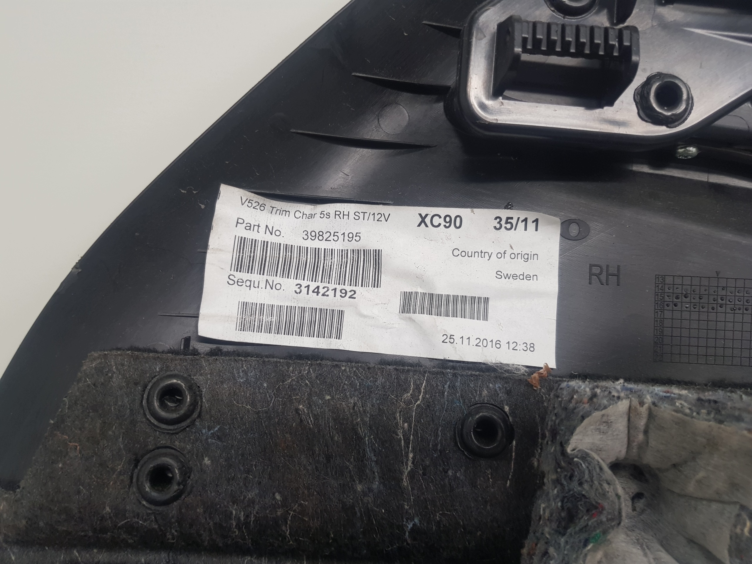 side right boot VOLVO XC90 II 2019 39825195