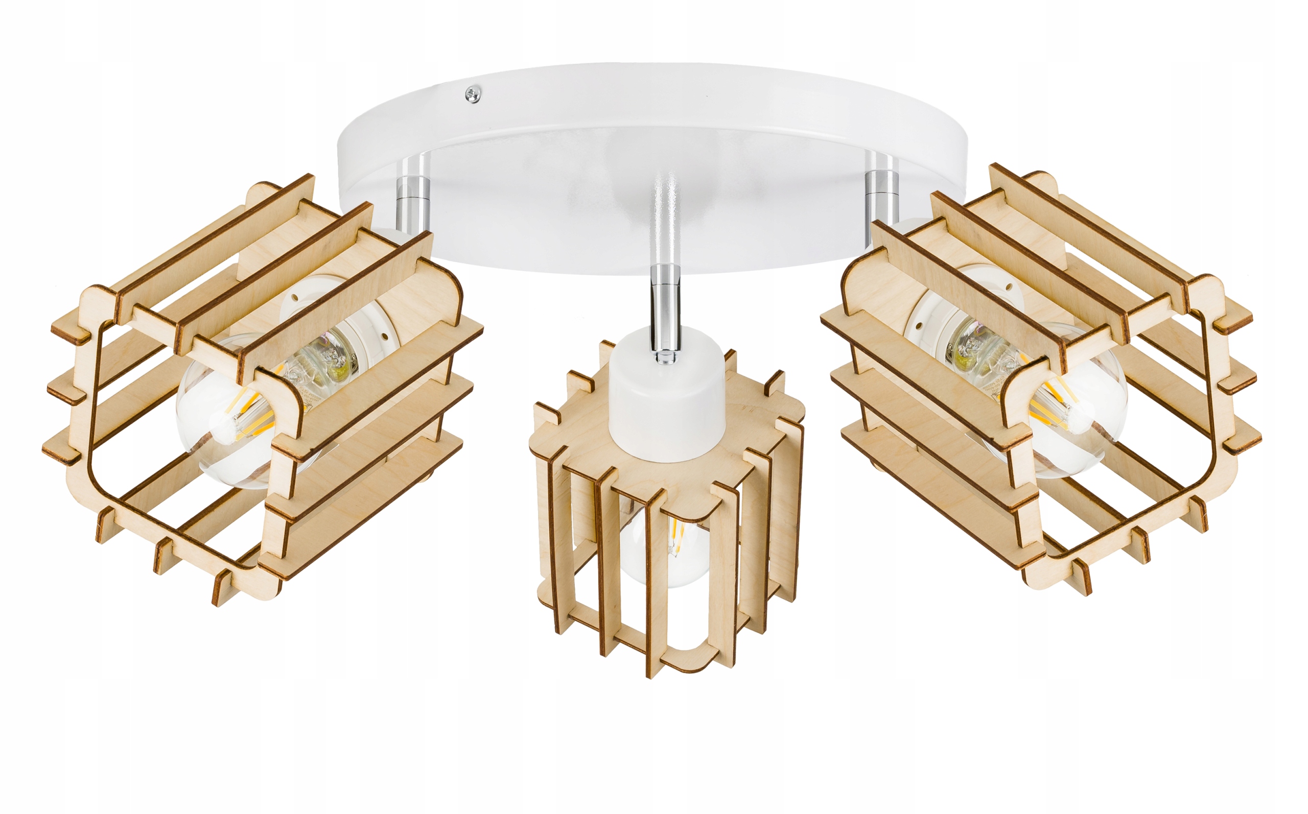 Lampa stropní svítidlo Pohyblivý Lustr loft Dřevo