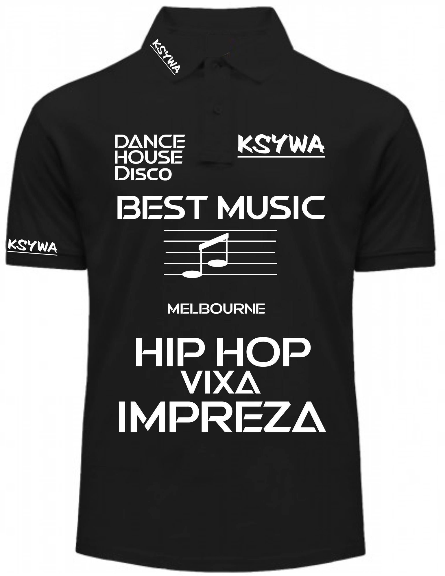 

Koszulka polo dla Dj ksywa logo 100% bawełna
