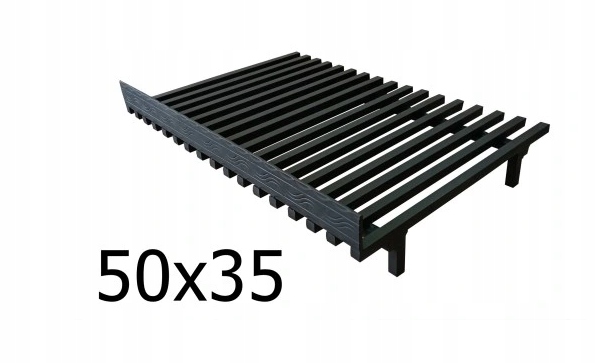 Stojací rošt do krbu 50x35 cm s plotom a obmedzovačom