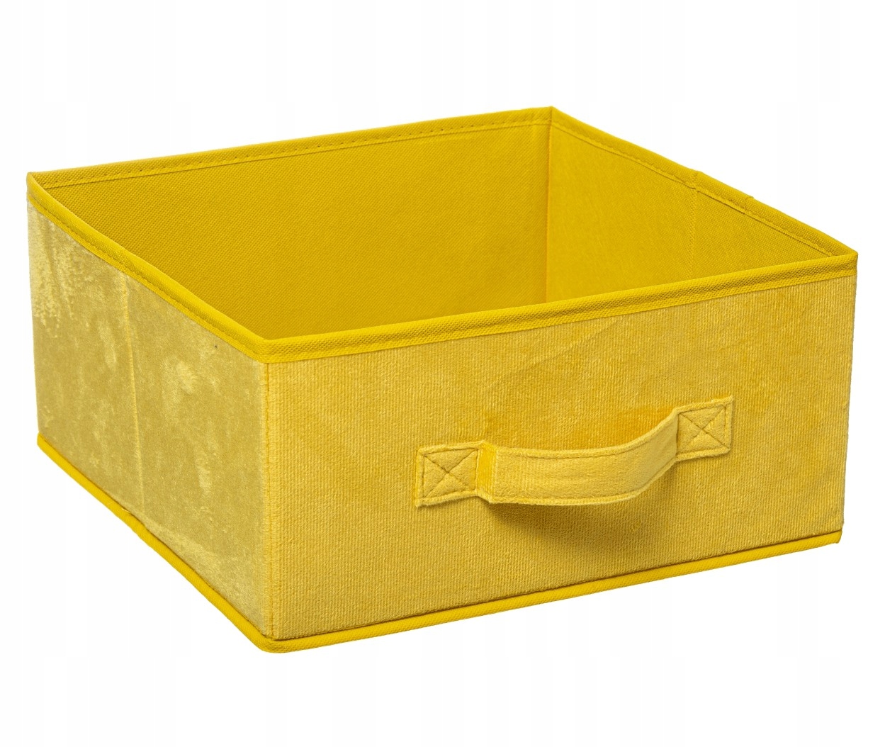 

Welurowy pojemnik Żółty Na ubrania Do regałów Loft